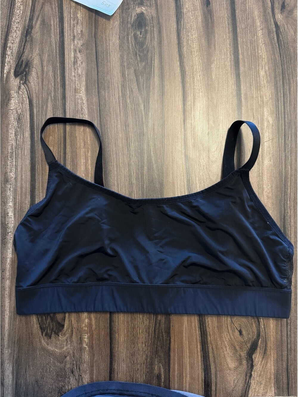 Parade Square Neck Wireless Convertible Bralette Black Women Size XL NWOT